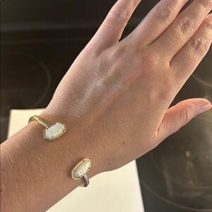 Kendra Scott White Stone Bangle